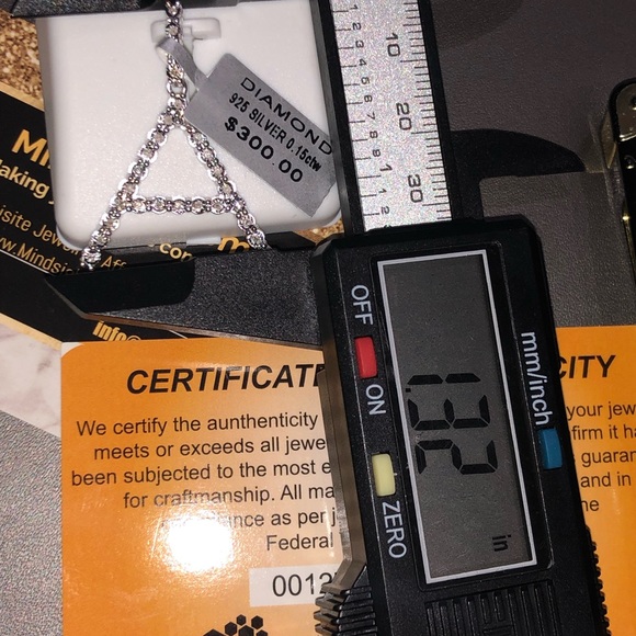 Real Diamond letter Initial A charm pendant. Not CZ not fake! BLack Friday Sale! - Picture 7 of 7